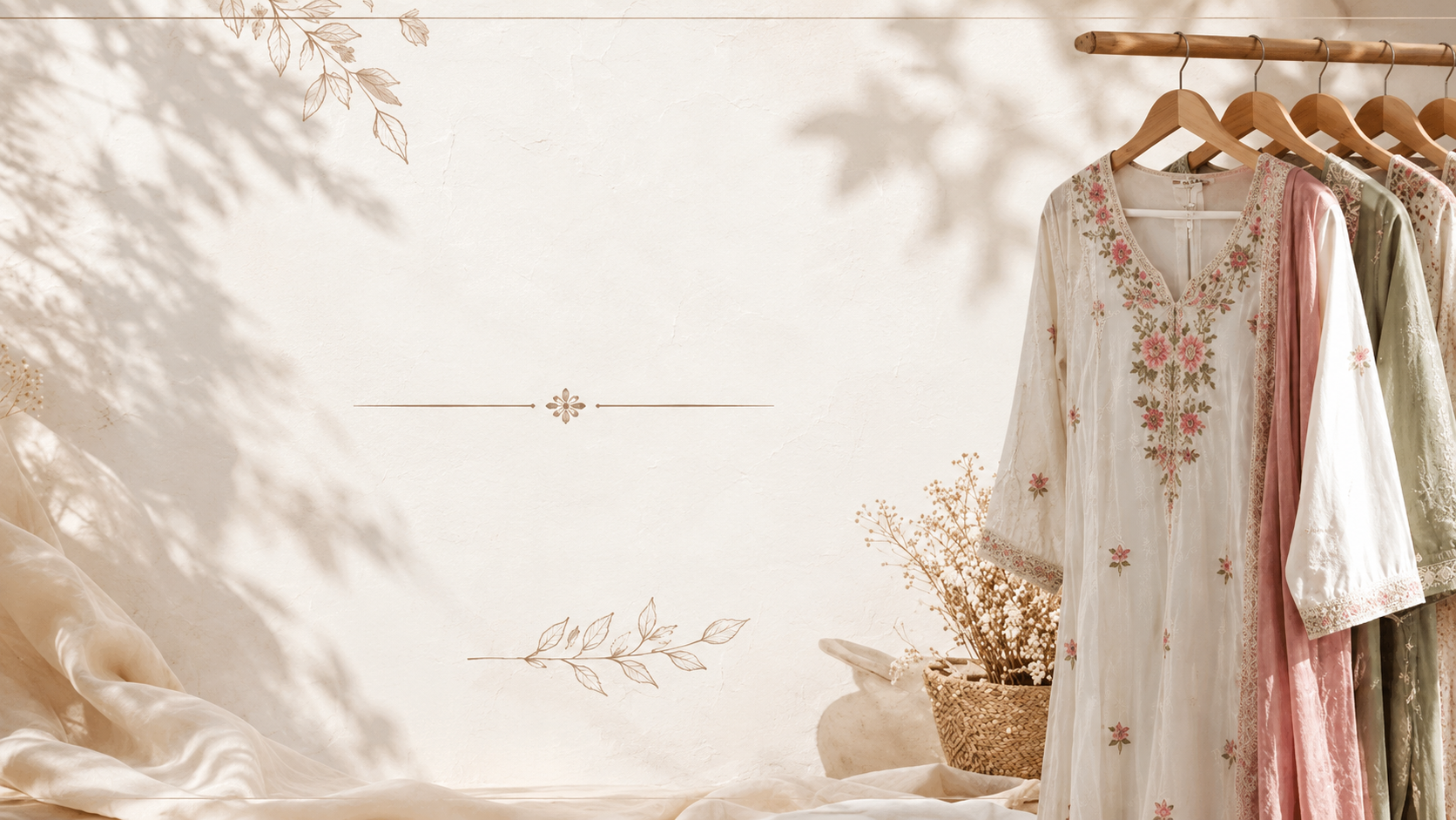 Elegant fabrics and women's fashion